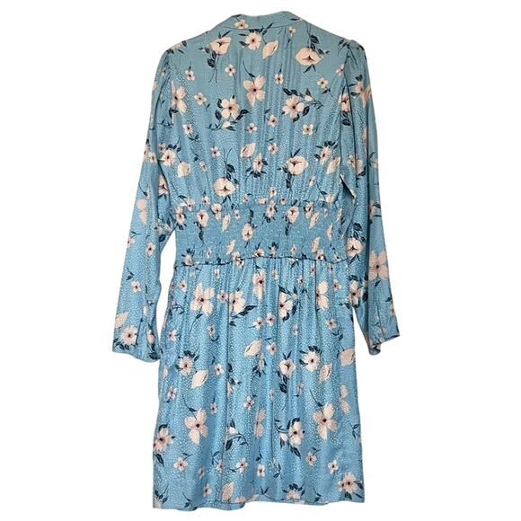 Rebecca Taylor Daniella Blue Floral Silk Dress size 10 - Picture 15 of 15